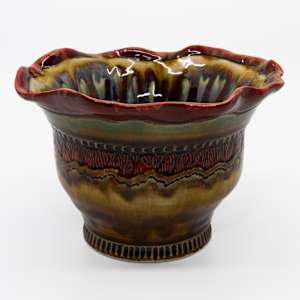 25010 Wavy Rimmed Bowl by Sandy Miller