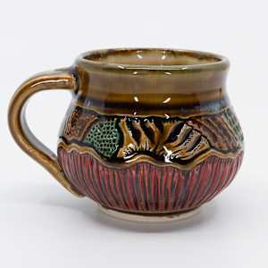 25011 Brown Coffee Cup by Sandy Miller