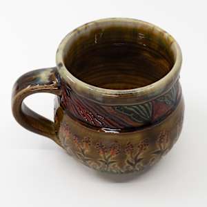 25012 Brown Coffee Cup by Sandy Miller 