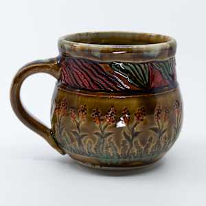 25012 Brown Coffee Cup by Sandy Miller 