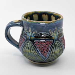 25014 Blue Coffee Cup by Sandy Miller 