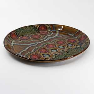 25020 - 8.5" Round Beveled Plate by Sandy Miller 