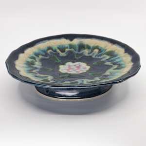 25029 Round Pedestal Serving Dish by Sandy Miller 