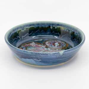 25031 Blue Round Bowl by Sandy Miller 