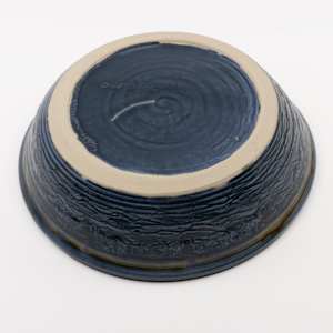 25032 Blue Round Bowl by Sandy Miller 