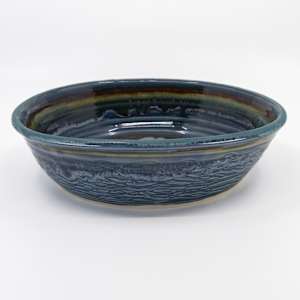 25032 Blue Round Bowl by Sandy Miller 