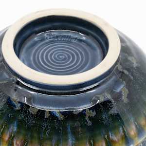 25033 - Blue Round Bowl by Sandy Miller 