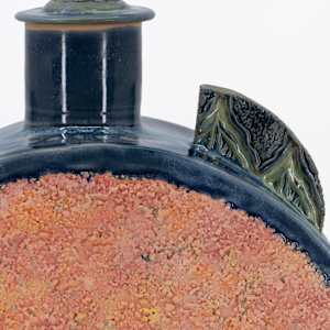 25038 - Sculptural Lidded Vessel by Sandy Miller  Image: BACK SIDE - Flange