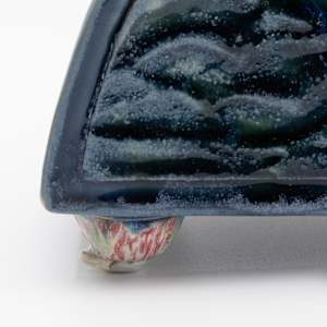 25040 - Waves & Swirls (Sculptural Lidded Vessel) by Sandy Miller 