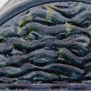 25040 - Waves & Swirls (Sculptural Lidded Vessel) by Sandy Miller 