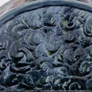 25040 - Waves & Swirls (Sculptural Lidded Vessel) by Sandy Miller 