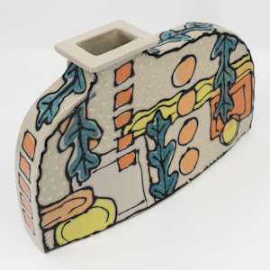 25041 - Sculptural Lidded Vessel by Sandy Miller