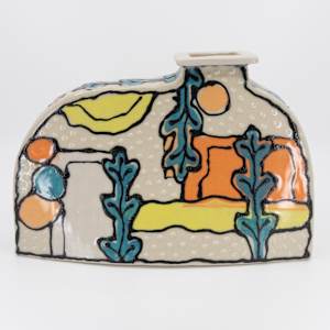 25041 - Sculptural Lidded Vessel by Sandy Miller