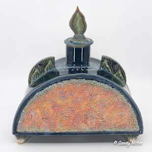 25038 - Crusted (Lidded Vase) by Sandy Miller, Image 3.