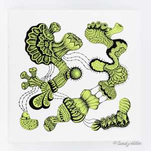 24007 - Lime Freeform 1 by Sandy Miller, Image 3.
