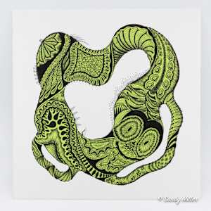 24008 - Lime Freeform 2 by Sandy Miller, Image 2.