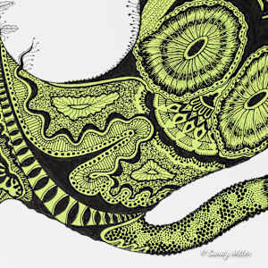 24008 - Lime Freeform 2 by Sandy Miller, Image 3.