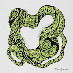 24008 - Lime Freeform 2 by Sandy Miller, Image 4.