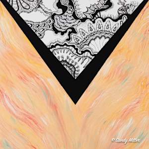 24023 - V Peach 4 by Sandy Miller, Image 2.