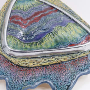 Blue Stone Jewel - Wall Art by Sandy Miller  Image: Detail View