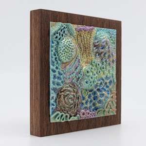 25002  Ocean Cocktail - Polymer Clay Wall Art by Sandy Miller 