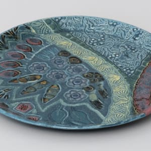 10" Round Beveled Platter by Sandy Miller 