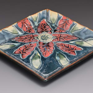 6" Square Beveled Plate by Sandy Miller 