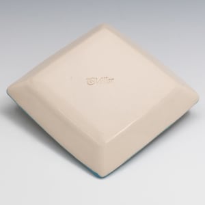 21034 - 4.7" Square Beveled Dish by Sandy Miller 