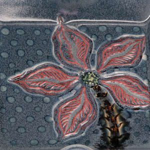 21050B - 6" Square Beveled Plate by Sandy Miller 