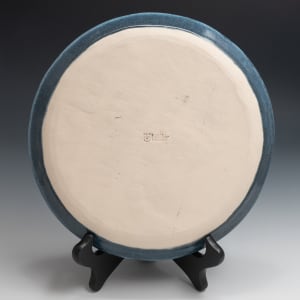 21064 - 8.5" Round Beveled Plate by Sandy Miller 