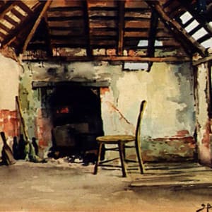 Interior of the Old Cottage, York Street Albany by John BARKER