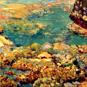 At the Great Barrier Reef by Louis McCUBBIN
