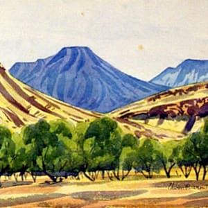 Mt Razorback and Mt Zeil by Edwin PAREROULTJA