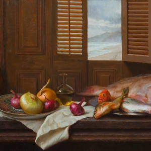 Still Life with an Ocean View - Framed by Michael Van Zeyl