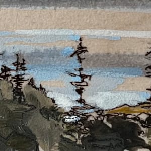 Inland Pond - Treeline (Direct) by Barbara Houston