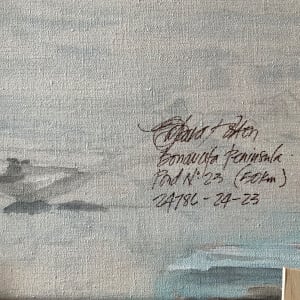 Bonavista Peninsula, No.23 by BarbaraHouston ArtStudio  Image: Signature, reverse 