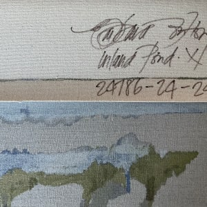 Inland Pond No.24 - Bonavista Peninsula by BarbaraHouston ArtStudio  Image: Reverse, seam & signature