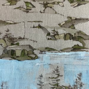 Pond No. 29 by BarbaraHouston ArtStudio  Image: Detail, lower right