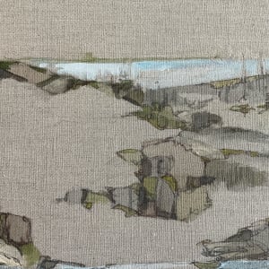 Pond No. 36 by BarbaraHouston ArtStudio  Image: Detail. Positive + negative space
