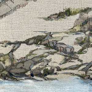 Ponds, VERS0 by BarbaraHouston ArtStudio  Image: Detail, VERSO, final painting