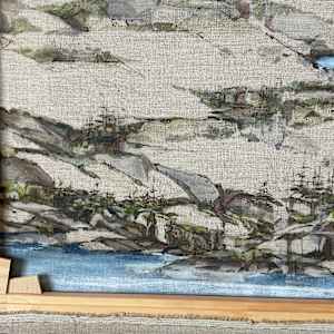 Ponds, VERS0 by BarbaraHouston ArtStudio  Image: Detail, reverse, first painting