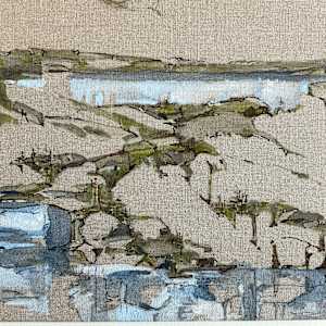 Pond. (Mere) by BarbaraHouston ArtStudio  Image: Pond. Details. Left.