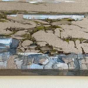 Pond. (Mere) by BarbaraHouston ArtStudio  Image: Edge detail.