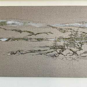 Pond. (Repose) by BarbaraHouston ArtStudio  Image: Pond. Repose. Detail left