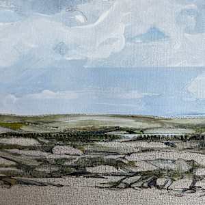 Pond. (Distant) by BarbaraHouston ArtStudio  Image: Pond. (Distant)