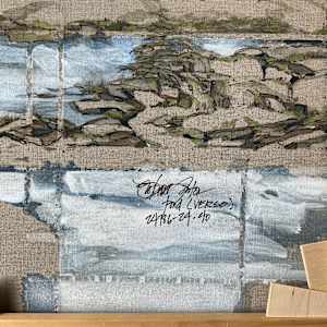 Pond. (VERSO) by BarbaraHouston ArtStudio  Image: Reverse, signature,Pond. (VERSO). 24786-24-40