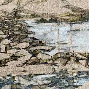 Pond. (VERSO) by BarbaraHouston ArtStudio  Image: Detail central
