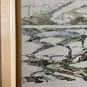 Pond. (VERSO) by BarbaraHouston ArtStudio  Image: Detail left
