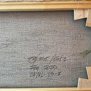 Fen. No.8. by BarbaraHouston ArtStudio  Image: Signature, reverse