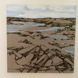 Fen. No.1. by BarbaraHouston ArtStudio  Image: Seamed/stitched painting. Fen.